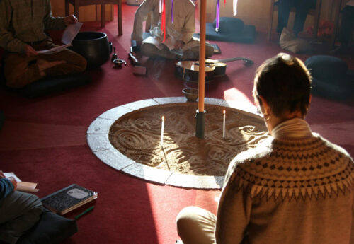Photo: Morning prayer in the Oratory at the House of Prayer.