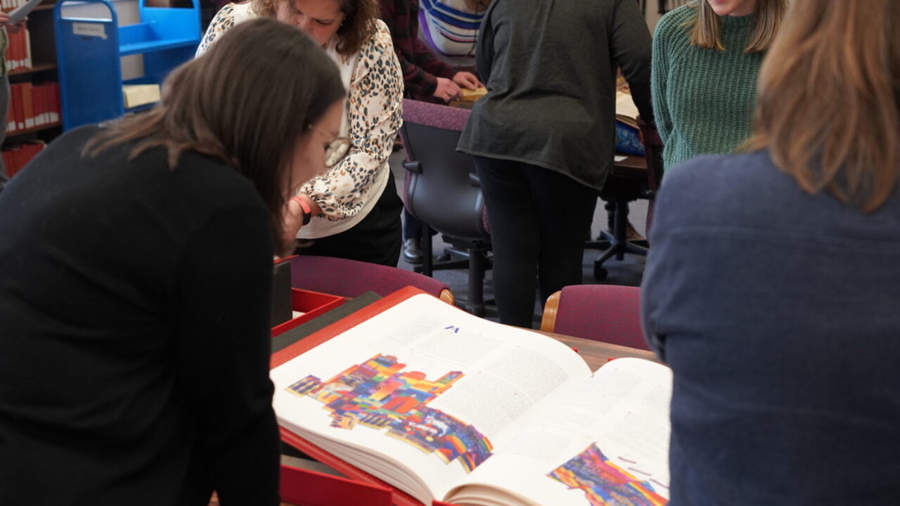 The Saint John’s Bible Heritage Edition at the University of Dayton, Ohio.