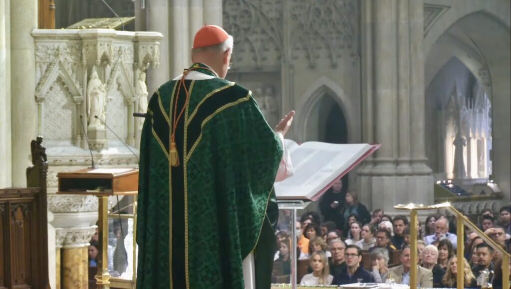 St. Patrick’s Cathedral first used its The Saint John’s Bible Apostles Edition during mass onOctober 13, 2024.