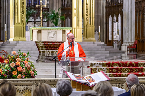 St. Patrick’s Cathedral blessed its Apostles Edition during a private ceremony on September 30, 2024.