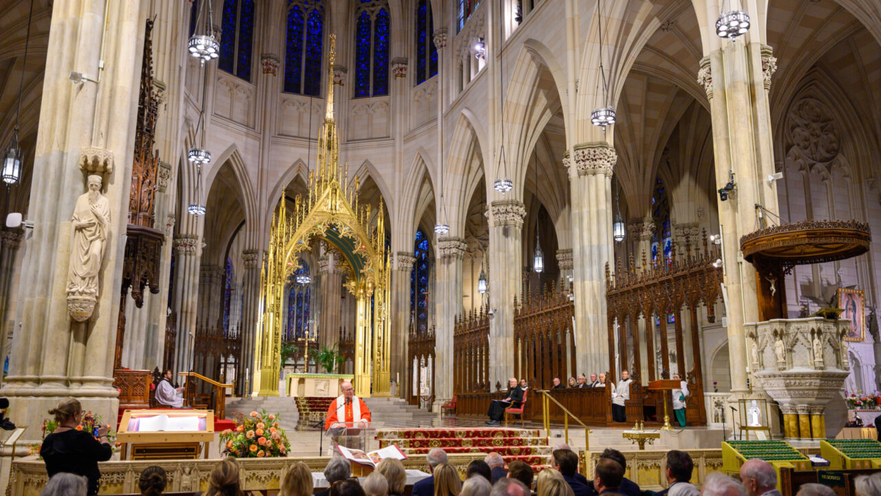 The Saint John’s Bible Apostles Edition blessing ceremony was held at St. Patrick’s Cathedral on September 30, 2024.