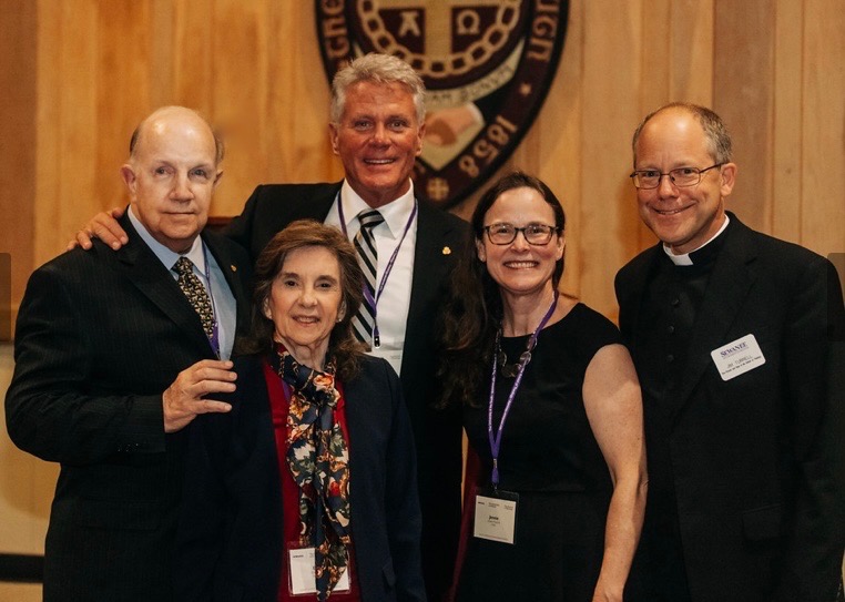 Bruce Culver, Elaine Culver, Brad Neary, Jennie Turrell, The Very Rev. James Turrell, Vice Provost & Dean, at a special celebration for Sewanee: The University of the South acquiring a Heritage Edition. 