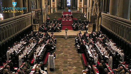 Laudate Si, a Missa Brevis commissioned by Linda Hoeschler and Peter Blyberg is performed at Canterbury Cathedral in Kent, England. 