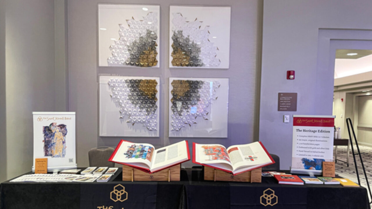 Many meeting attendees got the chance to experience the Heritage Edition of The Saint John’s Bible during the conference.